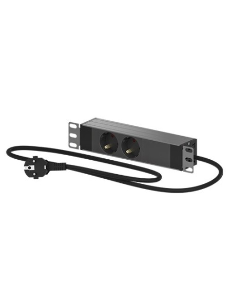 PDU regleta eléctrica 2 tomas 10"