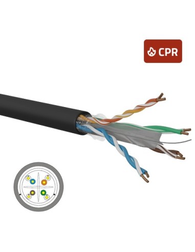 Cable Cat. 6 F/UTP rígido para exterior PE Fca