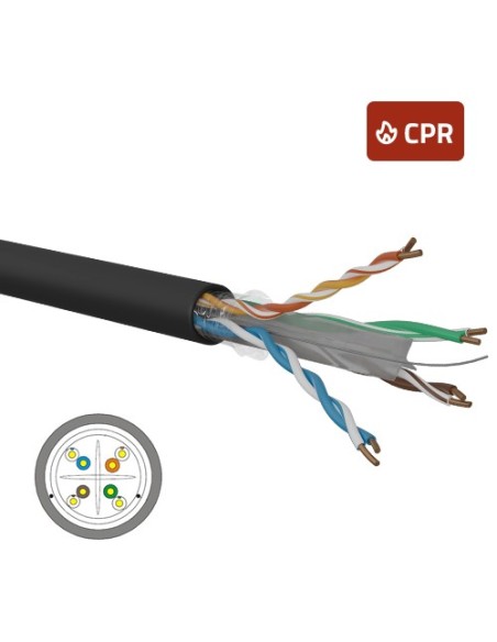 Cable Cat. 6 F/UTP rígido para exterior PE Fca