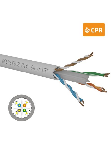 Cable Cat. 6A U/UTP Rígido